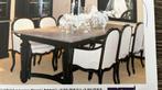 Eettafel Pegaso en 6 fauteuils Ramon Novio Forum, Ophalen, Gebruikt, 100 tot 150 cm, Eikenhout