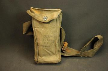 WO2 US Case cal .45 sub MG munitie zak beschikbaar voor biedingen