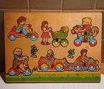 Houten Puzzel - Wielen, 2 tot 4 jaar, Gebruikt, Ophalen of Verzenden, Van hout