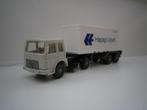 Wiking Man F8 container trailer Hapag LLoyd., Ophalen of Verzenden, Zo goed als nieuw, Bus of Vrachtwagen, Wiking