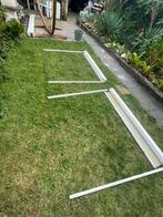 3 handbediende rolluiken – verduisterend, wit frame, Doe-het-zelf en Verbouw, Rolluiken, Ophalen, Zo goed als nieuw, Wit, Minder dan 100 cm