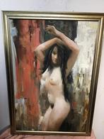Schilderij - Naaktstudie, 102x71 cm, Ophalen