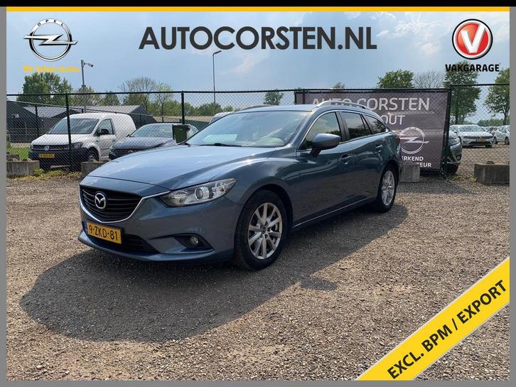 Mazda 6 Sportbreak 2.2D 150PK Navi PDC Dual-Ecc Lmv Cruise C, Auto's, Mazda, Bedrijf, Te koop, 6 sportbreak, ABS, Airbags, Airconditioning