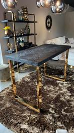 Richmond Blackbone - bartafel goud, Nieuw, 150 tot 200 cm, Vier personen, Rechthoekig