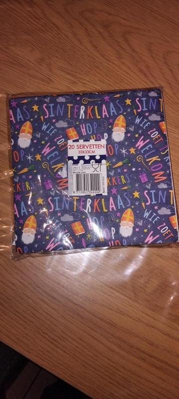 sinterklaas servetten beschikbaar voor biedingen