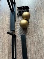 IKEA Hugad Gordijnroede 210-385 cm Compleet, Ophalen, 200 cm of meer, Zwart, Zo goed als nieuw