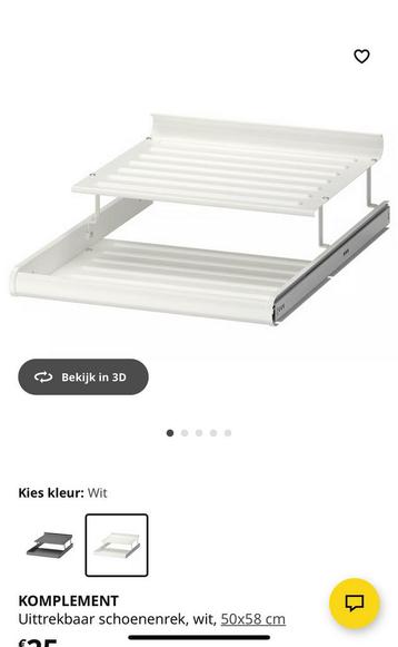 6x pax uitrekbare schoenenrek