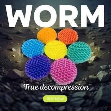 Morpf morphing worm fidget rage hype sleutelhangers en groot