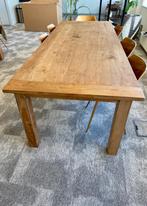 Tafel teak hout afm 100x260 cm., Huis en Inrichting, Tafels | Eettafels, Ophalen, Gebruikt, Teakhout, 200 cm of meer