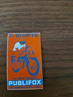 4455 Sticker Vintage Publifox Reclame, Verzamelen, Ophalen of Verzenden, Gebruikt