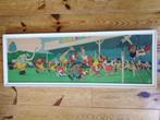 Litho print van Bernard Leemker 'Dierenvoetbal', Antiek en Kunst, Ophalen of Verzenden