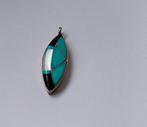 Zuni native american kettinghanger, Sieraden, Tassen en Uiterlijk, Ophalen of Verzenden, Zo goed als nieuw, Zilver, Zilver