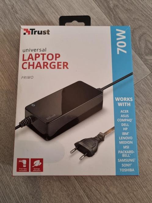 Trust Primo universele laptop charger 70W, Computers en Software, Laptop-opladers, Zo goed als nieuw, Ophalen of Verzenden