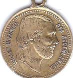 WILLEM III KONING DER NEDERLANDEN ZILVEREN KRONINGSFEEST, Postzegels en Munten, Penningen en Medailles, Ophalen of Verzenden