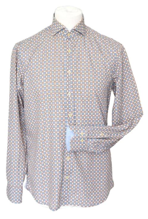 Stenströms overhemd, fitted body, motief, multicolor, Mt. M, Kleding | Heren, Overhemden, Zo goed als nieuw, Halswijdte 39/40 (M)