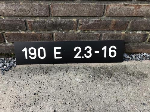 Kentekenplaat Mercedes-Benz 190 E 2.3-16, Auto diversen, Auto-accessoires, Nieuw, Ophalen of Verzenden