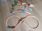2 houten treinbanen met treintjes en diverse accessoires, Ophalen of Verzenden, Gebruikt, Overige typen