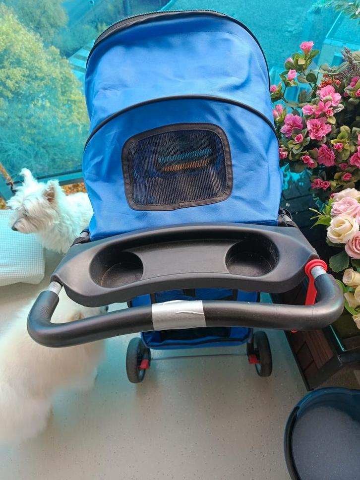Nette blauwe buggy voor dieren, Dieren en Toebehoren, Honden-accessoires, Gebruikt, Ophalen of Verzenden