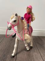 Barbie pop met paard - loopt en hinnikt!, Ophalen of Verzenden, Gebruikt, Barbie