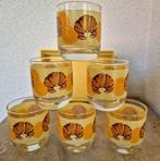 6 retro limonadeglazen met bijbehorend rekje, Verzamelen, Glas en Borrelglaasjes, Ophalen of Verzenden, Zo goed als nieuw
