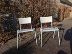 Witte schoolstoeltjes - 2 stuks, Ophalen, Gebruikt, Twee, Wit