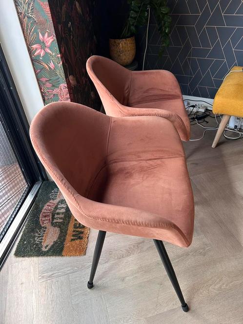 Set van 2 eetkamerstoelen, Huis en Inrichting, Stoelen, Zo goed als nieuw, Twee, Ophalen