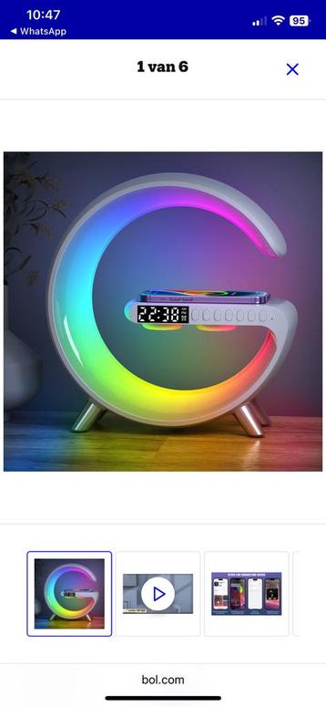 2x Wekker//Draadloze smartphone oplader//LED verlichting beschikbaar voor biedingen