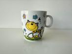Kop, kopje, mok poes, kat geel bloemetjes 10 cm hoog / Siaki, Ophalen of Verzenden, Zo goed als nieuw, Overige stijlen, Kop(pen) en/of Schotel(s)
