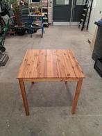 Kleine Grenenhouten Eettafel, Huis en Inrichting, Ophalen, 50 tot 100 cm, Eenvoudig, Vierkant