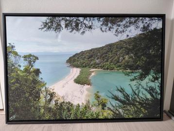 Canvas schilderij met zwarte omlijsting  beschikbaar voor biedingen