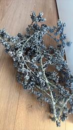 Sneeuw kunstbloemen blauwe bessentakken, Ophalen of Verzenden, Gebruikt
