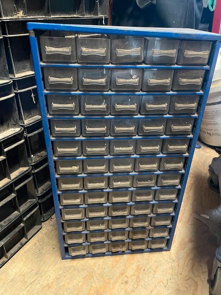 3x Ladenkasten ladenkastjes voor op de werkbank, Doe-het-zelf en Verbouw, Werkbanken, Gebruikt, Minder dan 70 cm, Ophalen of Verzenden