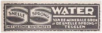 Reclame 1936 Snelle Sprong Tegelen Water Mineraalwater Bron