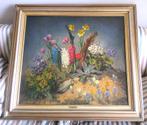 Compositie voorjaarsbloemen ca.1950 - Hugo Berten (1894-1959, Antiek en Kunst, Kunst | Schilderijen | Klassiek, Ophalen