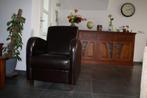 Stoel / Fauteuil / Armstoel / leesstoel / Lederen, Huis en Inrichting, Fauteuils, Ophalen, Gebruikt, 50 tot 75 cm, Leer