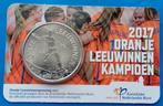 Oranje Leeuwinnenpenning KNVB 2017 - In Coincard, Postzegels en Munten, Penningen en Medailles, Nederland, Overige materialen