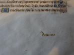 Getijdenboek, manuscript N-Frankrijk Belgie 1480 bladwachter, Antiek en Kunst, Verzenden