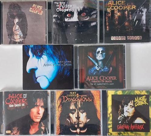 Alice Cooper 8x - CD's DVD Dubbel 2x Boxset, Cd's en Dvd's, Cd's | Hardrock en Metal, Gebruikt, Boxset, Ophalen of Verzenden