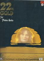 22 ct. Gold for piano solo, Verzenden, Piano, Zo goed als nieuw, Thema
