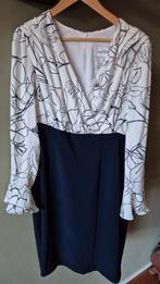 Joseph Ribkoff zgan blauw wit jurk mt 46 zgan, Overige kleuren, Maat 46/48 (XL) of groter, Joseph Ribkoff, Ophalen of Verzenden