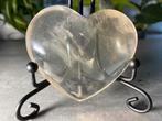 Lichte Citrien edelsteen hart 122 gr./ 6,5 cm op standaard, Ophalen of Verzenden, Zo goed als nieuw