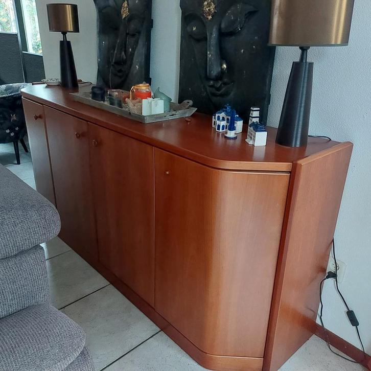 Kersenhouten Dressoir, Huis en Inrichting, Kasten | Buffetkasten, Gebruikt, Minder dan 100 cm, 200 cm of meer, 50 tot 75 cm, Met deur(en)