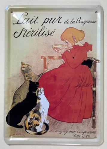 Franse reclamekaart Lait pur de la Vingeanne Stérilisé beschikbaar voor biedingen