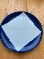 8 Kahla Update Design Borden - Wit met Blauwe Streep - 31cm, Ophalen of Verzenden, Zo goed als nieuw, Bord(en), Overige stijlen
