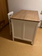 Tornviken keuken eiland Ikea, ecru/eiken en 2 krukken, Ophalen, Gebruikt, 50 tot 100 cm, 50 tot 75 cm