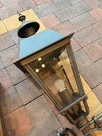 Klassieke wandlamp antraciet met facetglas, Info@nostalux.nl, Minder dan 50 watt, Wandlamp, Ophalen of Verzenden