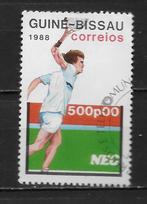 Guinee Bissau 1988 sport tennis, Verzenden, Overige landen, Gestempeld