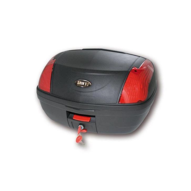 SHIN-YO TOPKOFFER LIVORNO ZWART (45L), Motoren, Accessoires | Koffers en Tassen, Nieuw, Ophalen of Verzenden
