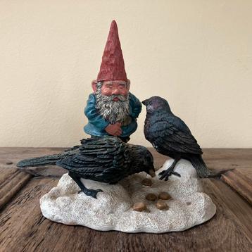 Beeldje David de Kabouter, Thomas & Birds, Rien Poortvliet beschikbaar voor biedingen