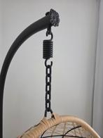 Hangstoel met kussens, Huis en Inrichting, Stoelen, Ophalen, Zo goed als nieuw, Zwart, Eén